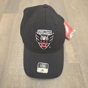 NWT DC United MLS Soccer Hat Adidas L/XL